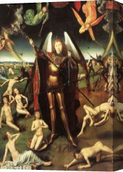 Memling Canvas Paintings - Last Judgment Triptych [detail 7] by Hans Memling